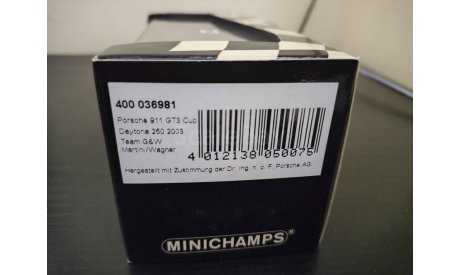 Porsche 911 CT3 Cup Daytona 2003 Minichamps 400036981, масштабная модель, scale43