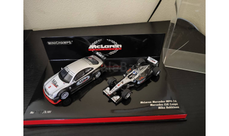 Mclaren Mercedes  Mp4-16 + СLK coupe Hakkinen Minichamps 402014303, масштабная модель, scale43