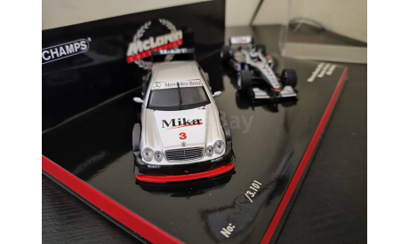 Mclaren Mercedes  Mp4-16 + СLK coupe Hakkinen Minichamps 402014303, масштабная модель, scale43