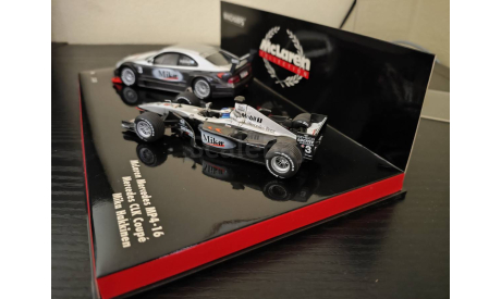 Mclaren Mercedes  Mp4-16 + СLK coupe Hakkinen Minichamps 402014303, масштабная модель, scale43