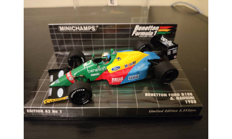 Benetton Ford B188 Nannini 1988 F1 Minichamps 400880019, масштабная модель, scale43