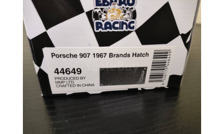 Porsche 907 1967 Brandis Hitch Ebbro 44649, масштабная модель, scale43