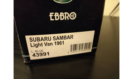 Subaru Sambar Light Van 1961 Ebbro 43991, масштабная модель, scale43