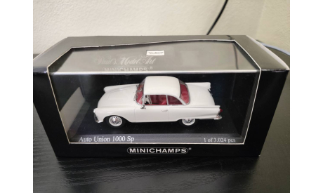 Auto Union 1000Sp 1000 Sp 1958 Minichamps  400011020, масштабная модель, 1:43, 1/43