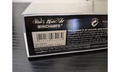 Mclaren Ford  M23 Mass 1976 Minichamps 530764312, масштабная модель, scale43