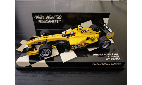Jordan EJ14 EJ 14 Glock 3rd Driver Minichamps 400040039, масштабная модель, scale43
