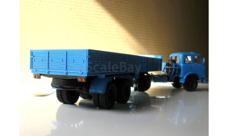 Маз 504А синий + полуприцеп маз 5205, масштабная модель, Наш Автопром, scale43
