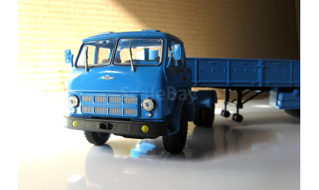 Маз 504А синий + полуприцеп маз 5205, масштабная модель, Наш Автопром, scale43