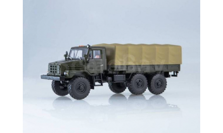 УРАЛ-43223 бортовой тент - хаки, масштабная модель, Автоистория (АИСТ), scale43