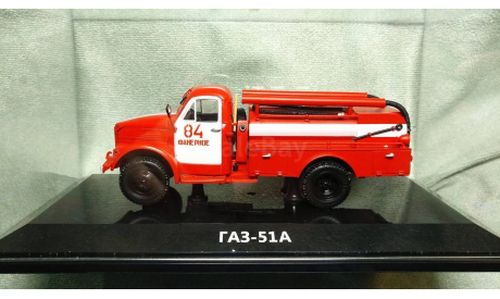 Газ-51А ацу-20(51) -60 ’Фанерное’ Пожарный СССР, масштабная модель, DiP Models, 1:43, 1/43