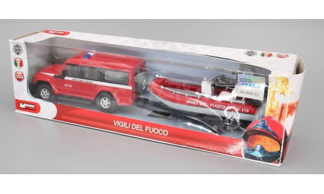 Модель IVECO Massif 5-door + BOAT (Vigili Del Fuoco) 1/43 MONDO MOTORS, масштабная модель, scale43