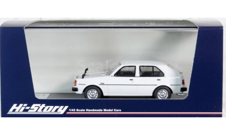 Модель MAZDA FAMILIA SUPER CUSTOM (1978) white 1:43 HI-STORY, масштабная модель, scale43