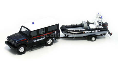 Модель IVECO MASSIF+ BOAT (CARABINIERI) 1:43 MONDO MOTORS, масштабная модель, scale43