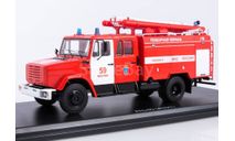Модель пожарная АЦ-40 (ЗИЛ-4331) 1/43 SSM, масштабная модель, scale43