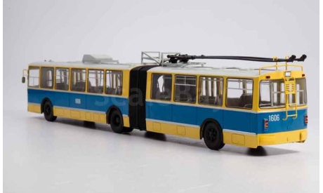 Модель ЗиУ-10 (ЗиУ-683) сочлененный троллейбус 1/43 СОВА, масштабная модель, MODIMIO, scale43