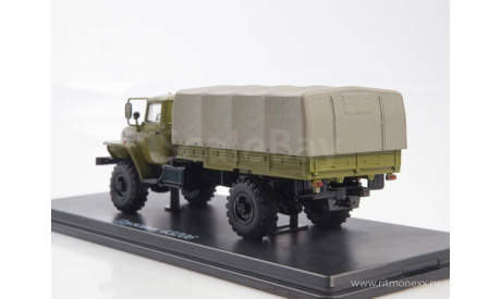 Модель 43206 бортовой с тентом (хаки) 1:43 SSM, сборная модель автомобиля, scale43, УРАЛ