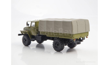 Модель 43206 бортовой с тентом (хаки) 1:43 SSM, сборная модель автомобиля, scale43, УРАЛ