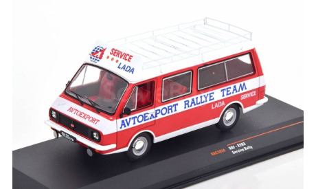 Модель РАФ/RAF-2203 техничка ’Avtoexport Lada Rally Team’ с багажником (1982) 1/43 IXO, масштабная модель, scale43