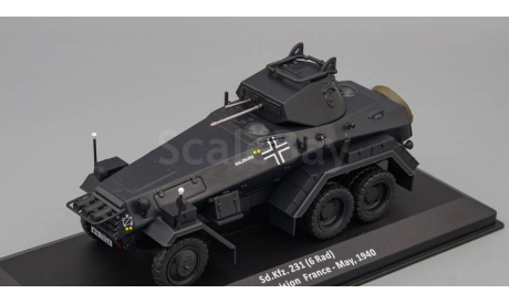 Модель бронеавтомобиль SD.KFZ.231 (6-RAD) FRANCE 1940 1/43 ALTAYA, масштабная модель, TATRA, 1:43