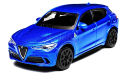 Модель ALFA ROMEO STELVIO SUV (2016) blue met. 1:43 BBURAGO, масштабная модель, scale43