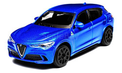 Модель ALFA ROMEO STELVIO SUV (2016) blue met. 1:43 BBURAGO