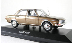 Модель Audi 100 С1 (1969) brown met./коричневый мет 1:43 Minichamps