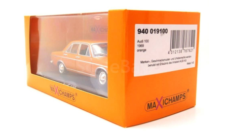 Модель Audi 100 С1 Saloon (1969) orange met. 1:43 Minichamps, масштабная модель, scale43