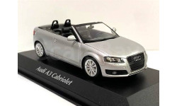 Модель Audi A3 Cabriolet, silver (2007) 1/43 Minichamps