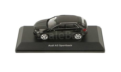 Модель Audi A3 Sportback Mythos Black (2020) 1:43 I-Scale/Dealer version, масштабная модель, scale43