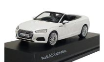 Модель AUDI A5 CABRIOLET OPEN (2017) white 1:43 SPARK (DEALER VERSION), масштабная модель, scale43