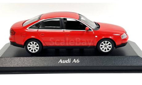 Модель Audi A6 II (4B/C5) 1997-2001 red/красный 1:43 MINICHAMPS/MAXICHAMPS, масштабная модель, scale43