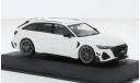 Модель Audi RS 6-R (C8) ABT (2022) white/белый 1/43 Solido, масштабная модель, scale43