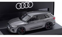 Модель Audi Q8 e-tron SUV 2023 chronos grey 1:43 SPARK (DEALER VERSION), масштабная модель, scale43