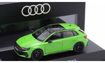 Модель Audi RS 3 Sportback 2024 Кьялами зеленый 1:43 Norev/DEALER, масштабная модель, scale43