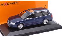 Модель Audi RS6 Avant (C5) 2002 blue met. 1:43 MINICHAMPS/MAXICHAMPS, масштабная модель, scale43