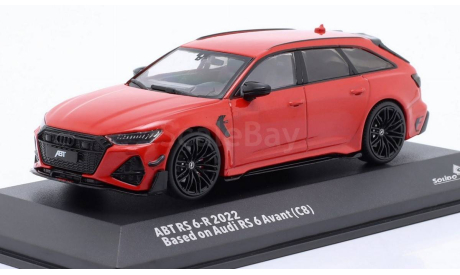 Модель Audi RS 6-R AVANT (C8) ABT 2022 red 1:43 Solido, масштабная модель, scale43