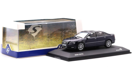 Модель Audi S8 (D3) 2010 night blue pearl 1:43 Solido, масштабная модель, scale43