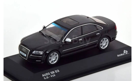 Модель AUDI S8 (D3) 5.2l 2010 black 1/43 SOLIDO, масштабная модель, scale43