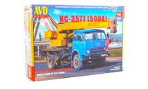 Кит-сборная модель Автокран КС-3577 (500А) 1:43 AVD Models, масштабная модель, МАЗ, 1/43
