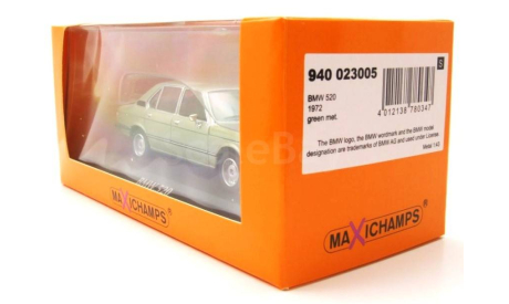 Модель BMW 520 E12 (1972) green metal. 1:43 Minichamps, масштабная модель, 1/43