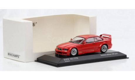 Модель BMW M3 (E36) GTR 1993 red 1:43 MINICHAMPS/Limited Edition 500 pcs., масштабная модель, scale43