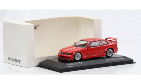 Модель BMW M3 (E36) GTR 1993 red 1/43 MINICHAMPS, масштабная модель, scale43