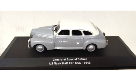 Модель CHEVROLET SPECIAL DELUXE USA NAVY -1943 1:43 DEA/POLSKA, масштабная модель, 1/43