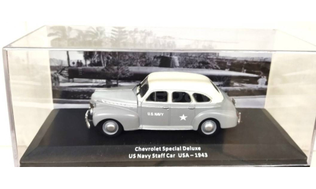 Модель CHEVROLET SPECIAL DELUXE USA NAVY -1943 1:43 DEA/POLSKA, масштабная модель, 1/43