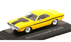 Модель DODGE CHALLENGER R/T 440 (1970) yellow/flatblack 1:43 DEAGOSTINI/MEXICO