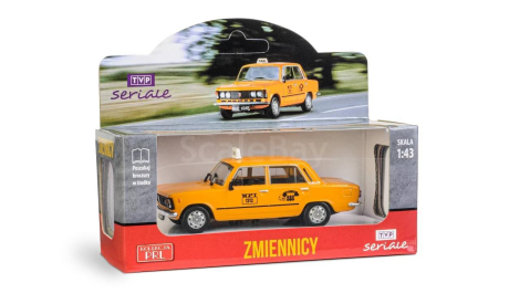 Модель Fiat 125p (POLSKI) MR TAXI TV SERIAL „Zmiennicy” 1:43 DAFFI PL, масштабная модель, DeAgostini, scale43