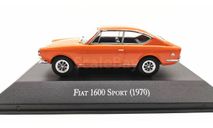 Модель Fiat 1600 Sport (1970) orange 1/43 IXO/SALVAT, масштабная модель, DeAgostini, scale43