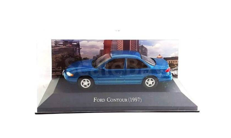Модель FORD CONTOUR (1997) blue 1:43 EDITORIAL PLANETA DEAGOSTINI MEXICO, масштабная модель, Altaya, 1/43