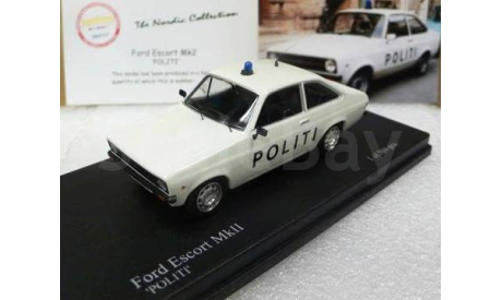 Модель Ford Escort MkII ’POLITI’  (DANISH POLICE) 1:43 TROFEU, масштабная модель, Hachette, scale43