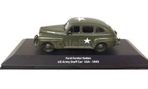 Модель FORD FORDOR SEDAN US STAFF CAR 1943 1:43 DEA/POLAND, масштабная модель, DeAgostini (военная серия), scale43